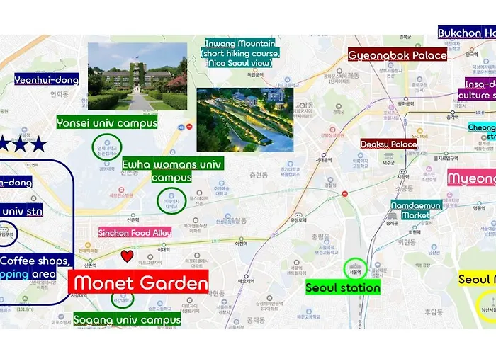 Apartment Monet Garden Cozy And Greeny 2 In Sinchon Seoul